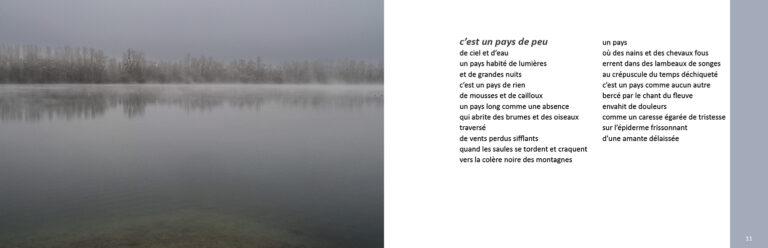 Extrait du livre de martin ott "Le fleuve avec un grand R" • Recueil de poésies et de photographies sur le Rhin.