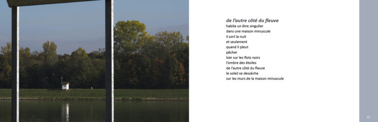 Extrait du livre de martin ott "Le fleuve avec un grand R" • Recueil de poésies et de photographies sur le Rhin.