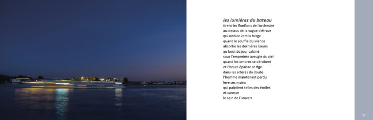 Extrait du livre de martin ott "Le fleuve avec un grand R" • Recueil de poésies et de photographies sur le Rhin.